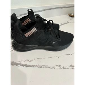 Puma Women's Contempt Demi Cross Trainer -‎ Black/Rose Gold, Size 8
